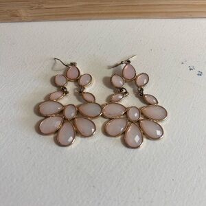 Ann Taylor Elegant Pink Teardrop Earrings